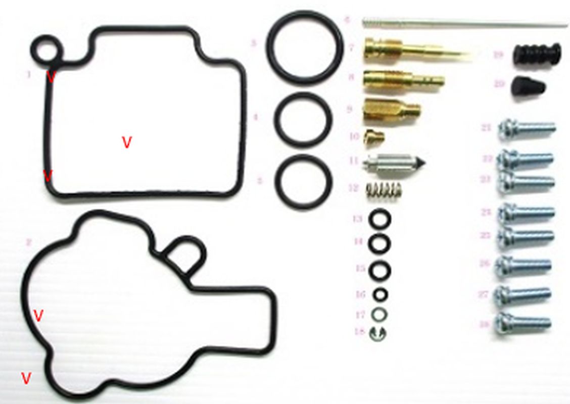 CARBURETOR REPAIR KIT HONDA TRX 450R 04-05 (26-1364)
