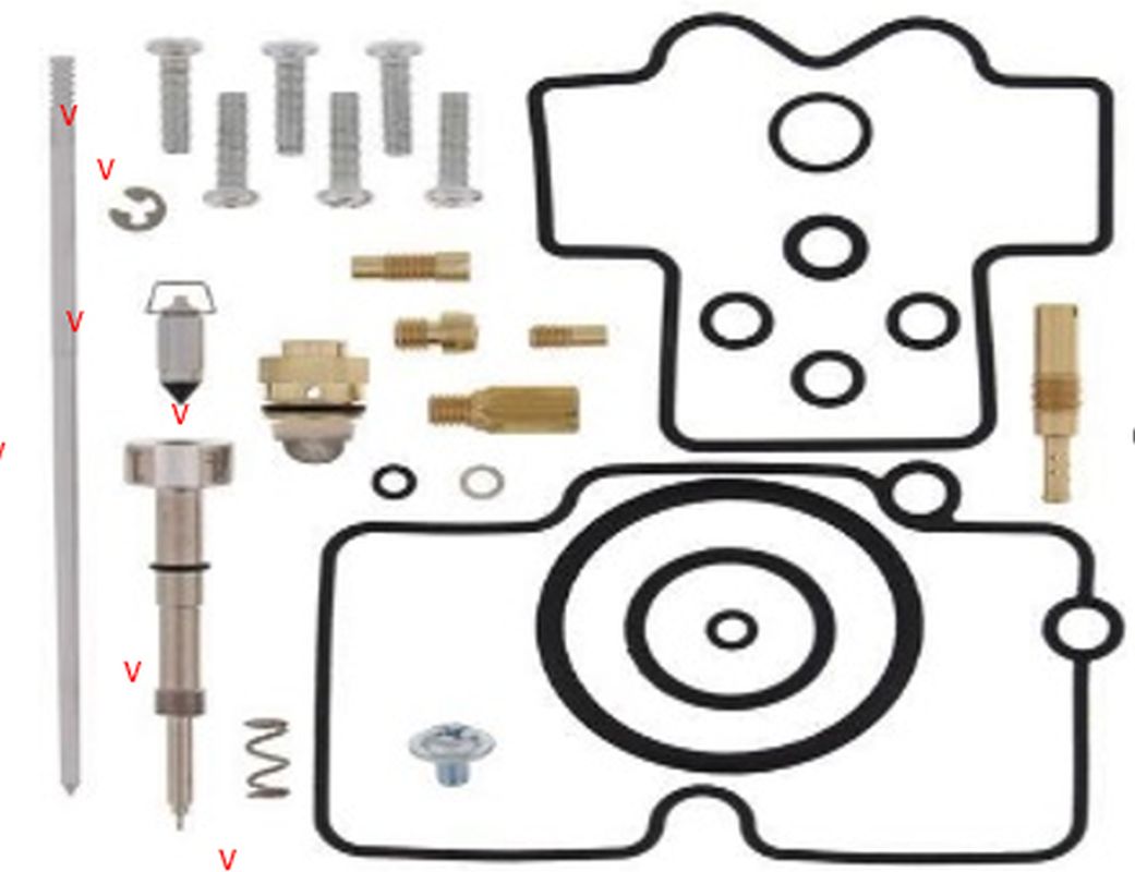 CARBURETOR REPAIR KIT HONDA CRF 450R 02 (26-1460)