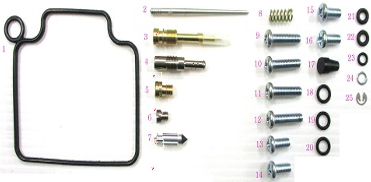 CARBURETOR REPAIR KIT HONDA TRX 350 00-03 (26-1210)