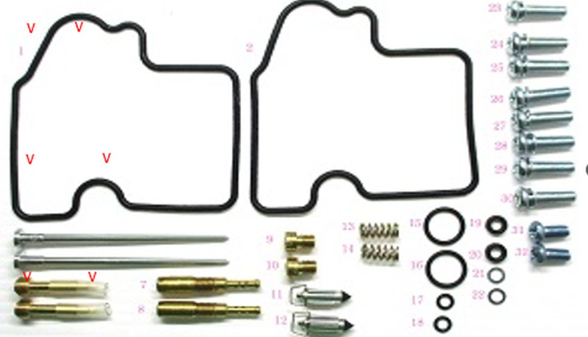 CARBURETOR REPAIR KIT KAWASAKI KVF 750 BRUTE FORCE 05-07 (26-1217)