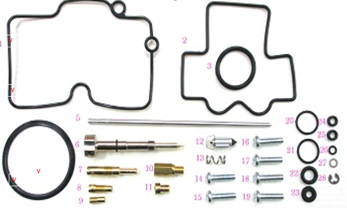 CARBURETOR REPAIR KIT YAMAHA YFZ 450 04-05 (26-1453)