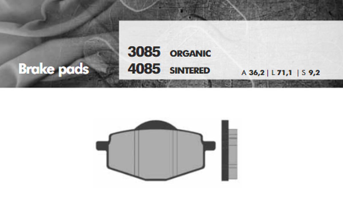 BRAKE PADS KH101 SINTERED METALLIC (GOLD) (FT 4085)