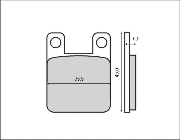 BRAKE PADS KH115 (ORGANIC)