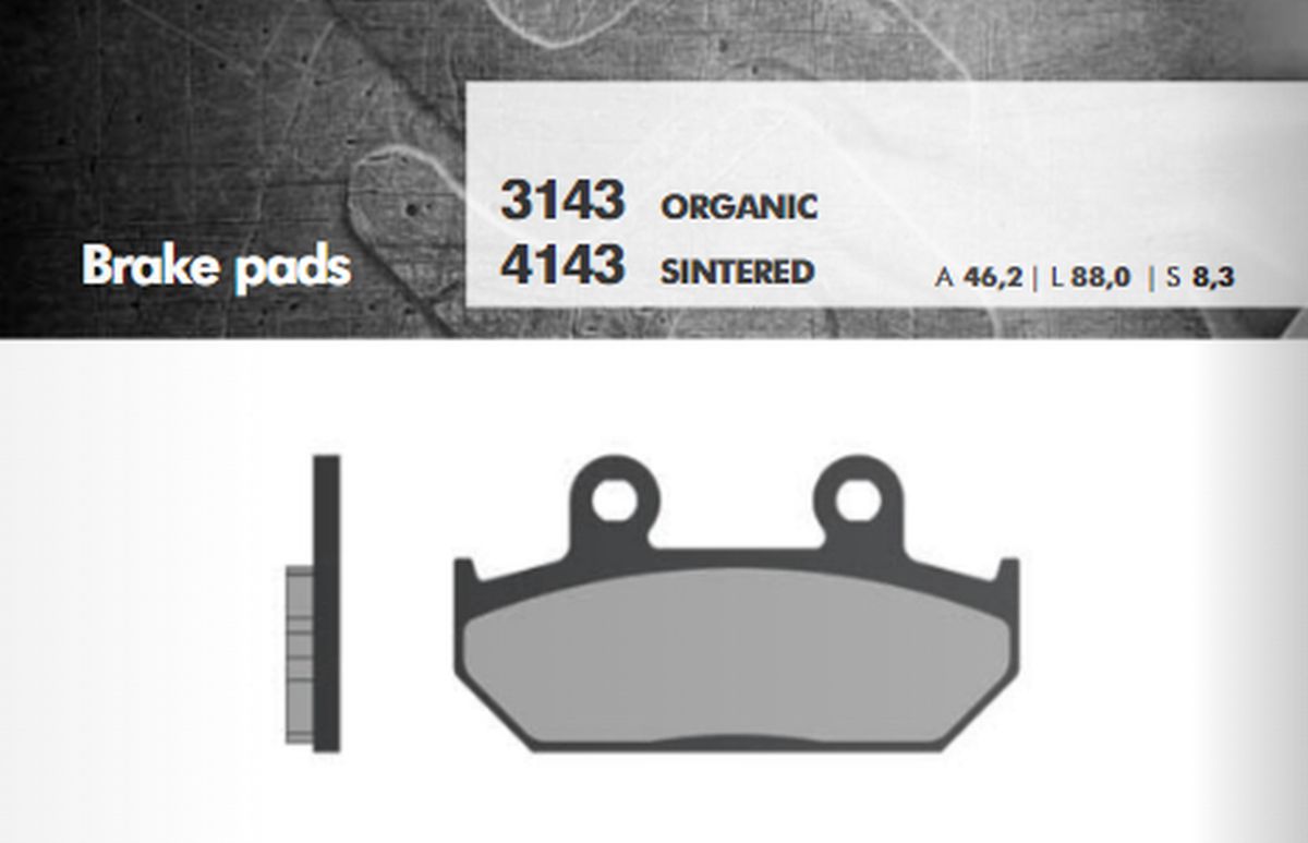 BRAKE PADS KH124/2 CAGIVA/HONDA FRONT (FT 3143)