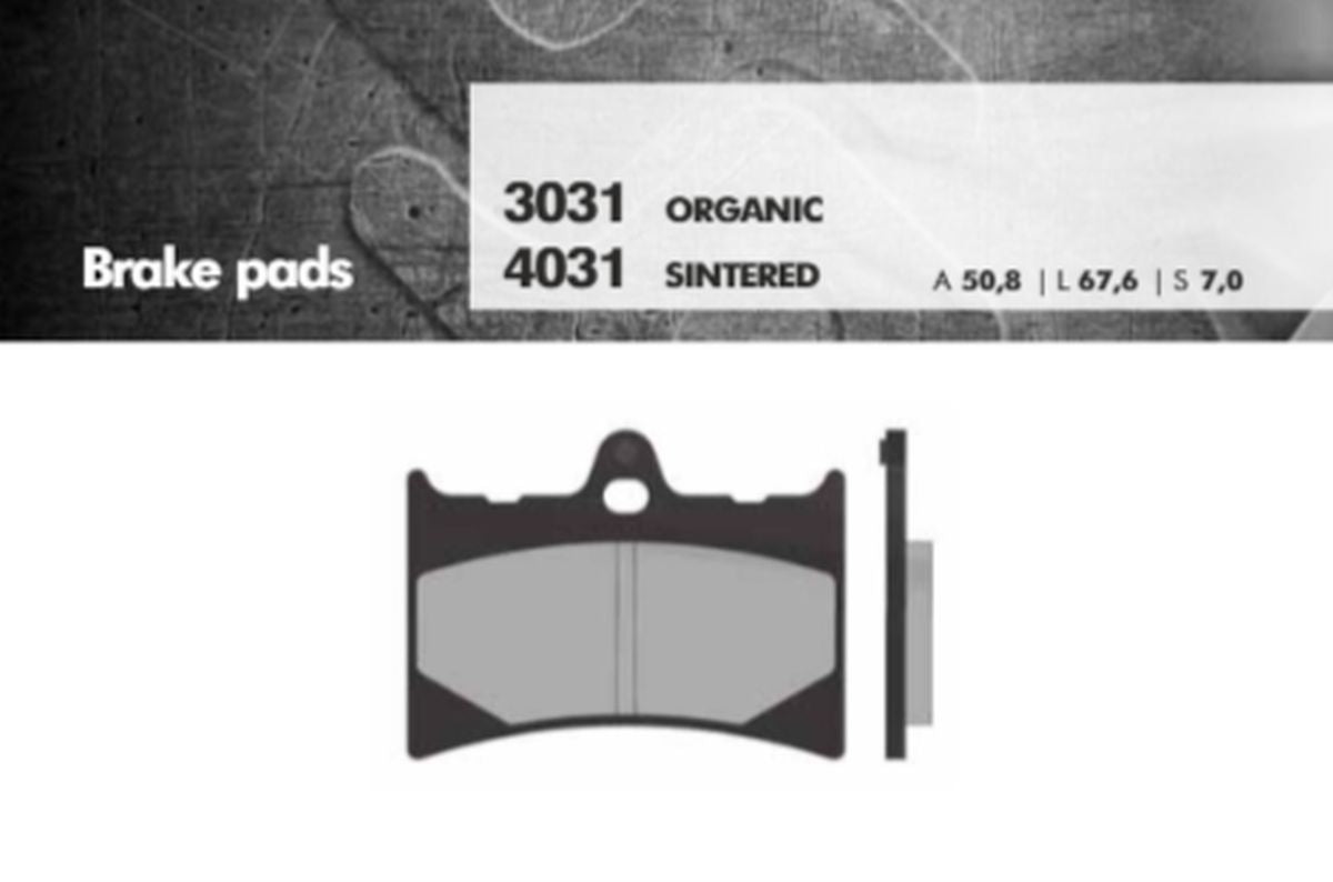 BRAKE PADS KH126 SINTERED METALLIC (GOLD) (FT 4031)