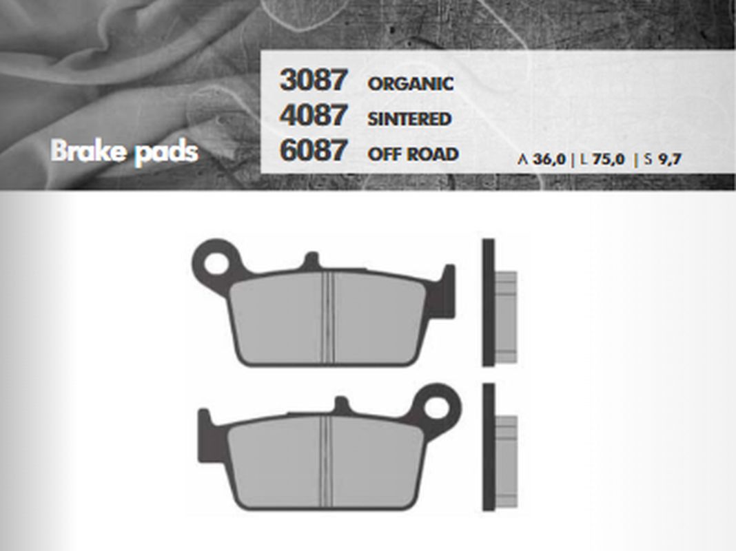 BRAKE PADS KH131 SINTERED METALLIC (GOLD) OFF ROAD REAR (FT 6087)