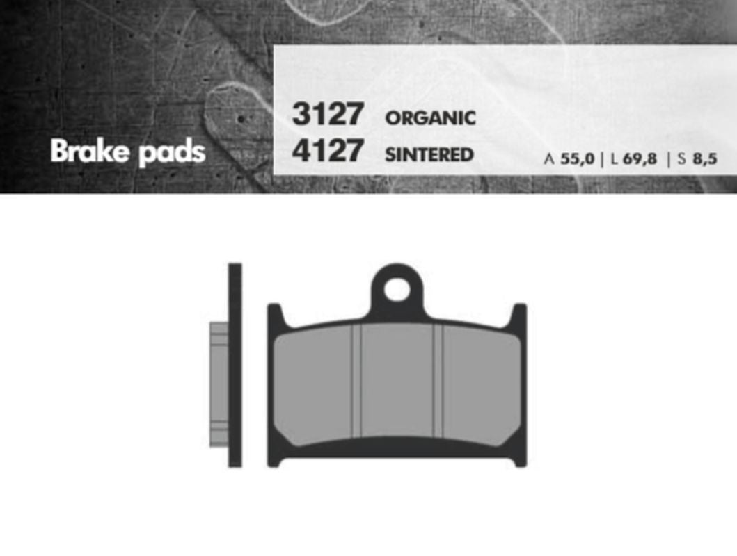 BRAKE PADS KH145 / KH236 FRONT (GSF1200 96-00, GSXR750/1100 88-92, TRIUMPH) (FT 3127)
