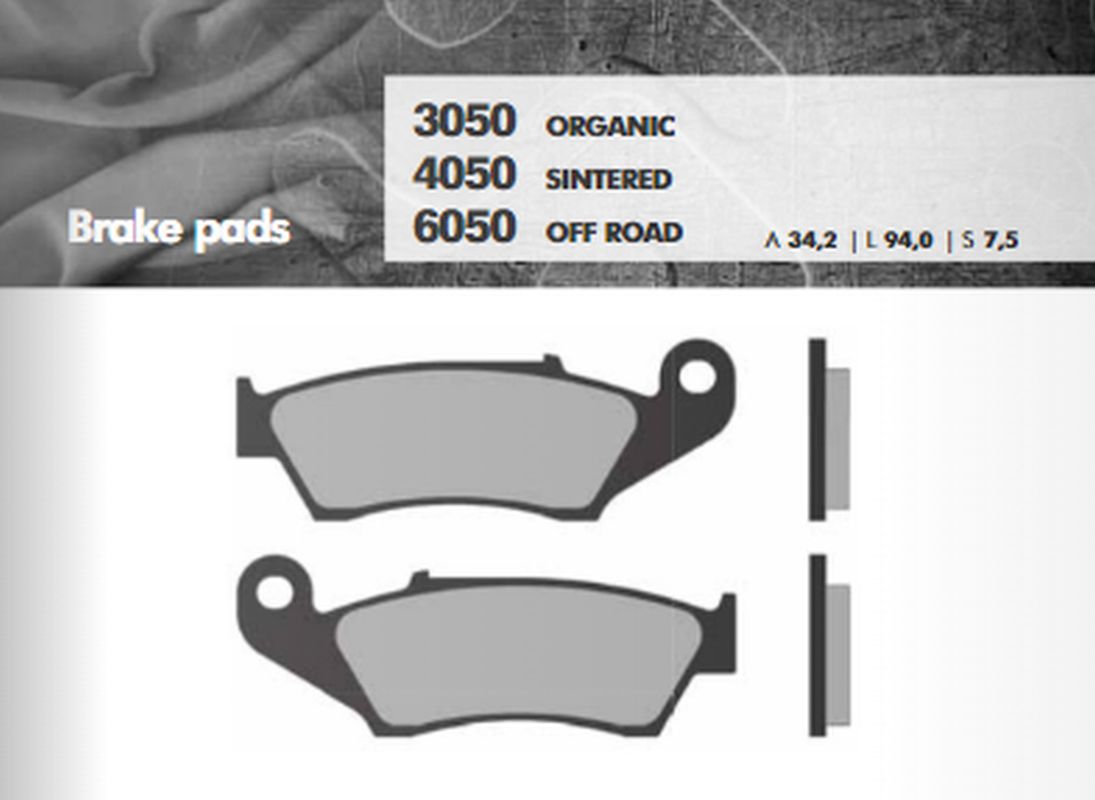 BRAKE PADS KH185 SINTERED METALLIC (GOLD) OFF ROAD CR/CRF/KX/KXF/RM/RMZ/YZ/YZF FRONT (FT 6050)