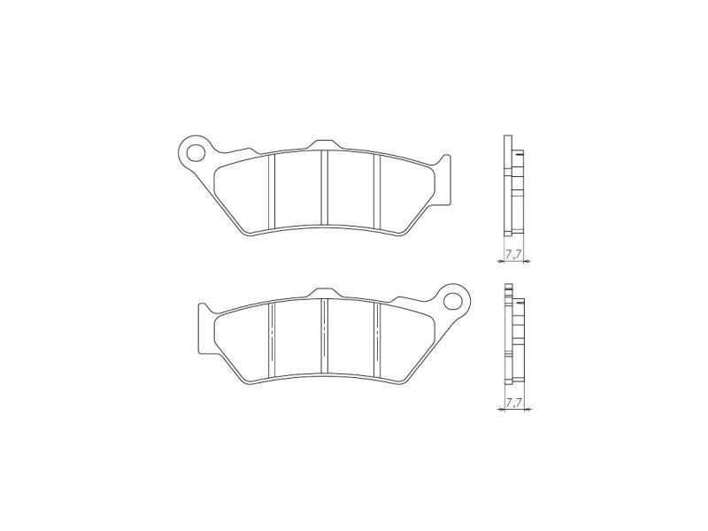 BRAKE PADS KH209 SINTERED METALLIC (GOLD) (FT 4090)