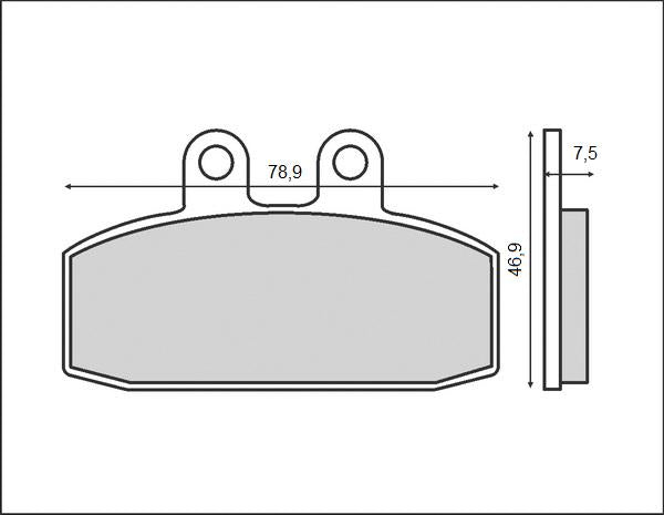 BRAKE PADS KH256 / KH113 (ORGANIC) FRONT