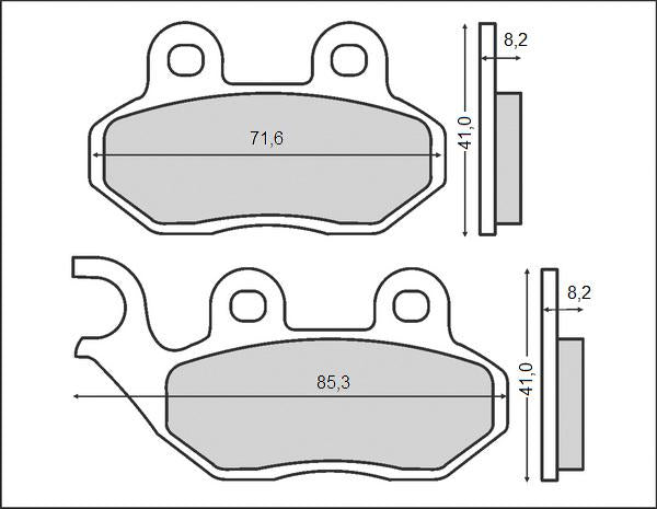 BRAKE PADS KH264 (ORGANIC)