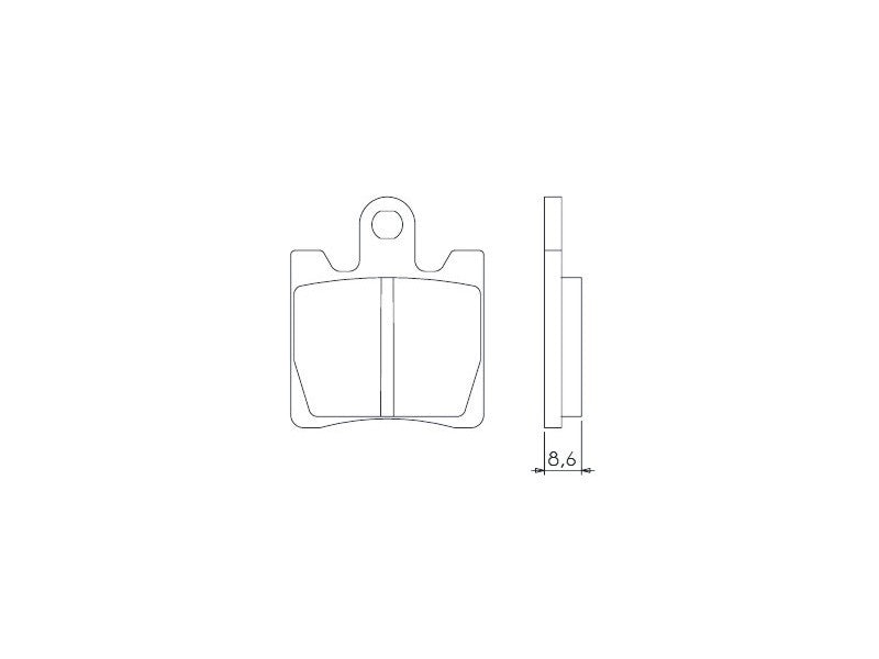 BRAKE PADS KH283 / KH423 SINTERED METALLIC (GOLD) (FT 4018)