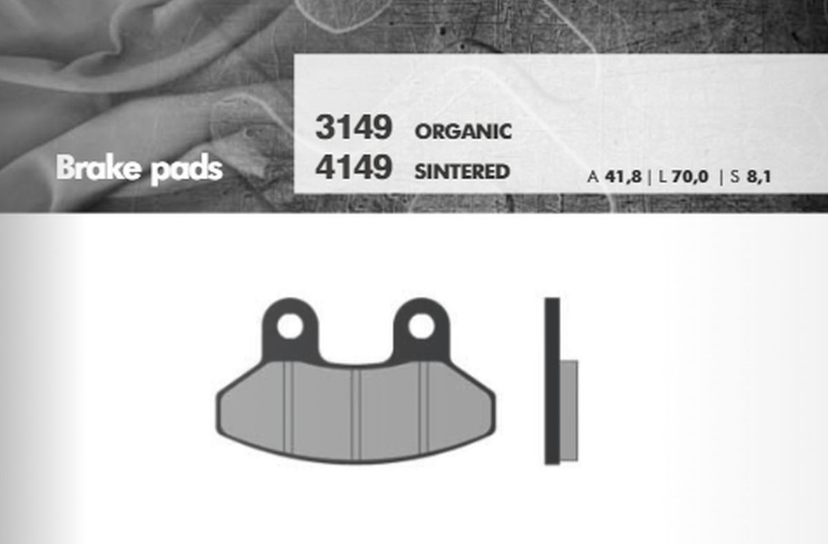 BRAKE PADS KH306 LAVERDA / SYM FRONT (FT 3149)