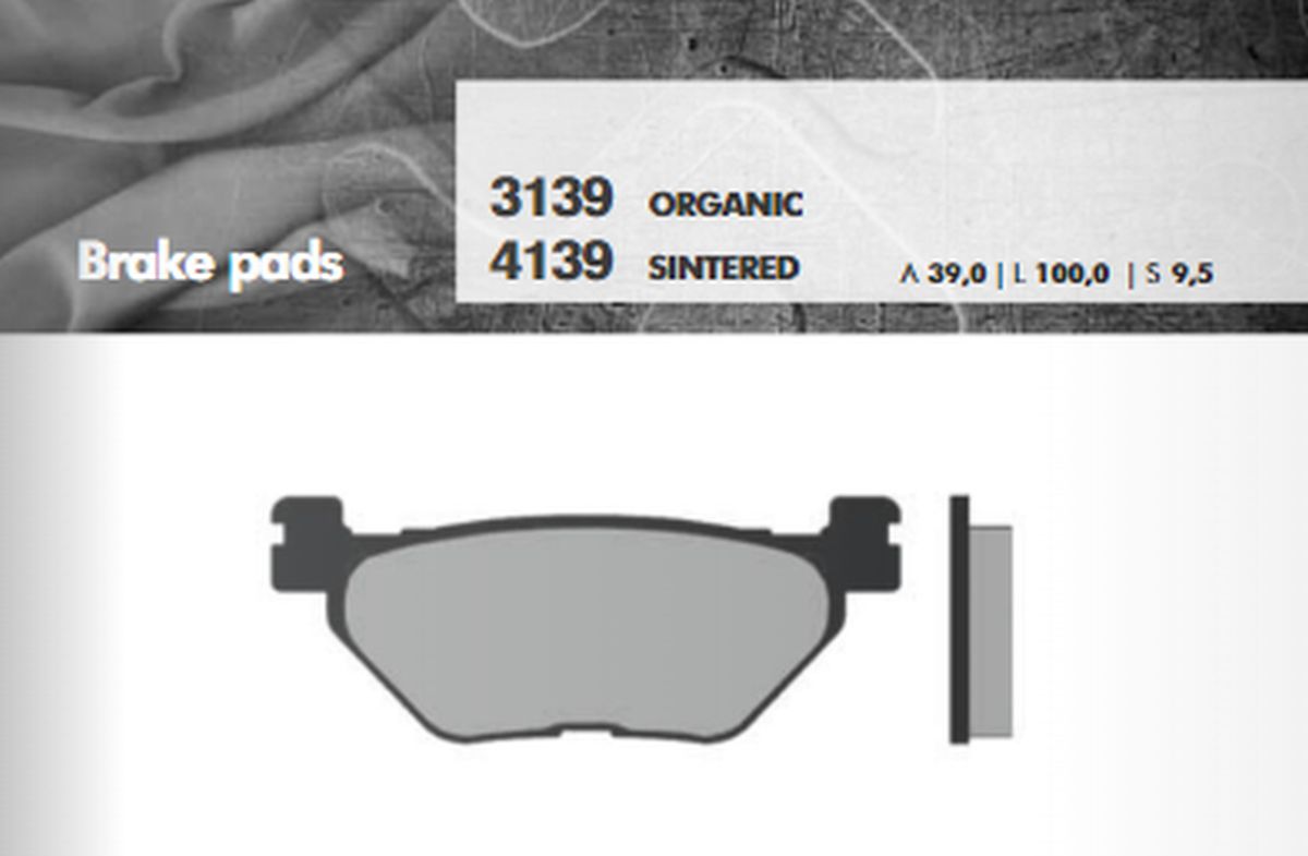 BRAKE PADS KH319/2 SINTERED METALLIC (GOLD) (FT 4139)