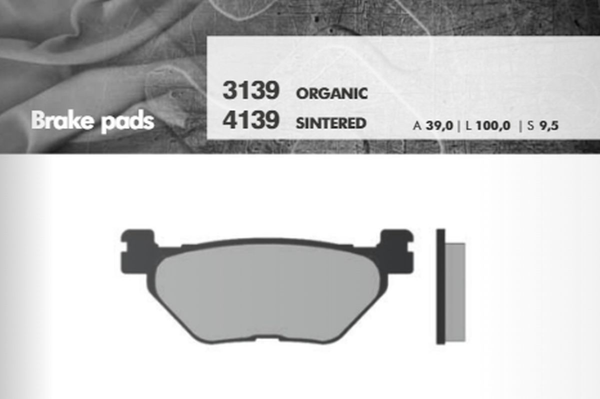 BRAKE PADS KH319/2 YAMAHA TDM / FJR / XT / XV / XVS REAR (FT 3139)