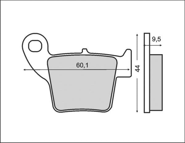 BRAKE PADS KH346 (ORGANIC) HONDA CR / CRF 02-16, REAR