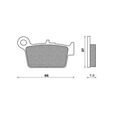 BRAKE PADS KH367/2 SINTERED METALLIC (GOLD) BETA (FT 4125)