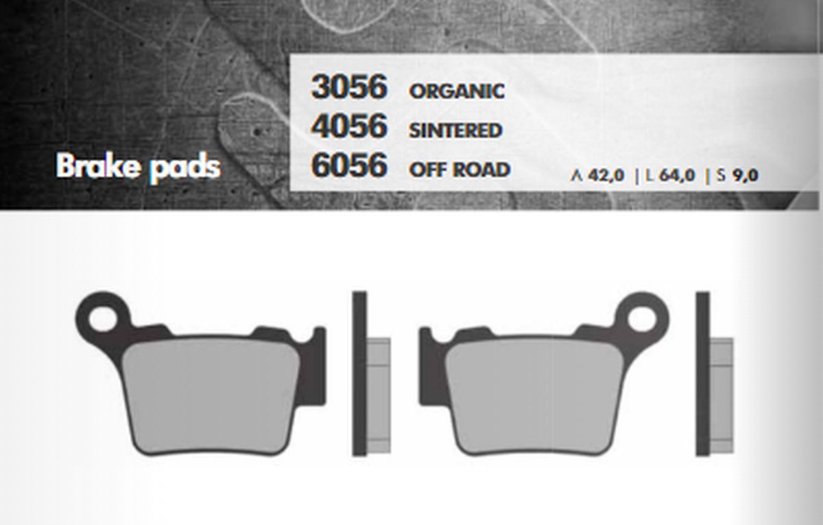 BRAKE PADS KH368 SINTERED METALLIC (GOLD) OFF ROAD (FT 6056)