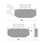 BRAKE PADS KH413 (ORGANIC)