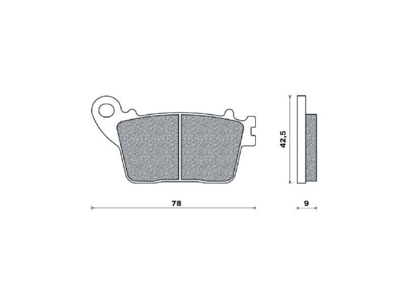 BRAKE PADS KH436 SINTERED METALLIC (GOLD) (FT 4114)