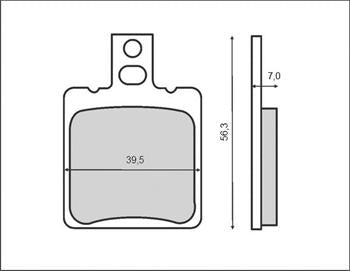 BRAKE PADS KH047 (ORGANIC)