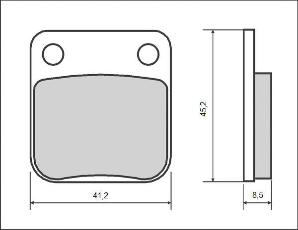 BRAKE PADS KH054 / KH257 (ORGANIC)