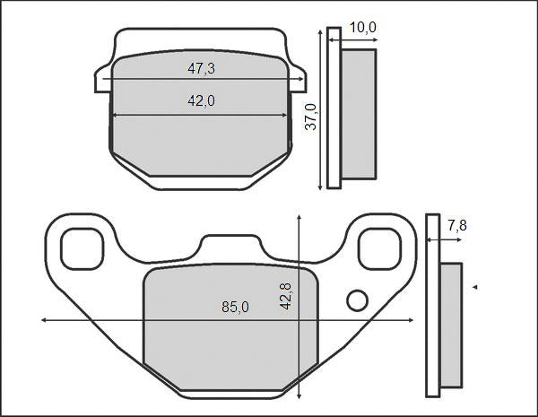 BRAKE PADS KH083/2 (ORGANIC)
