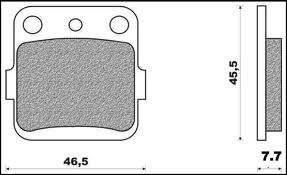 BRAKE PADS KH84 SINTERED METALLIC (GOLD) (FT 4106)