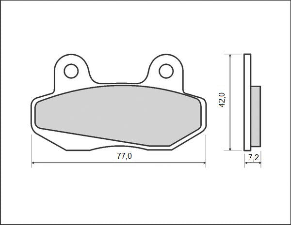 BRAKE PADS KH086 (ORGANIC)