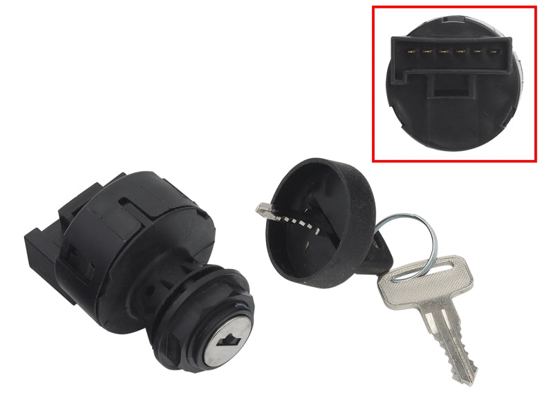 IGNITION SWITCH POLARIS HAWKEYE 300 '06-07, ACE 325/570/900 '16-19, RANGER 500 '11-20, RANGER 570 '14-20, RZR 570 '12-20, RZR 900/1000 '14-19, RANGER DIESEL '15-18 (4012166)