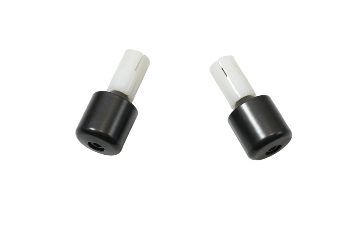 HANDLEBAR END WEIGHTS DIAMETER 17.5MM BLACK