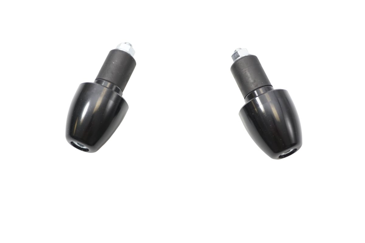 HANDLEBAR END WEIGHTS DIAMETER 17.5MM BLACK