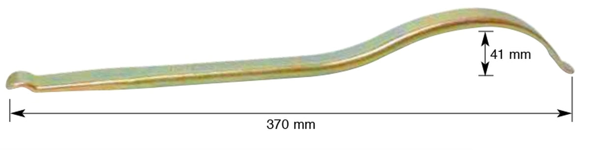 CURVED TIRE IRON WITH FOOT 37CM