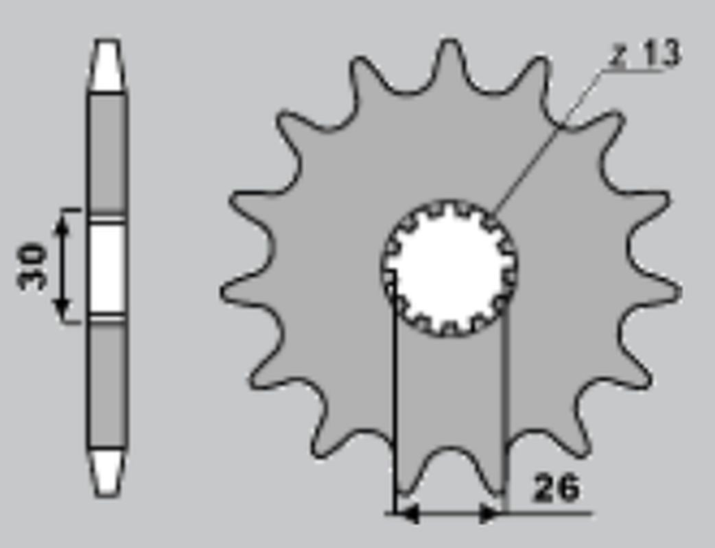 FRONT SPROCKET 2090 19 TRIUMPH 955/1050/1200