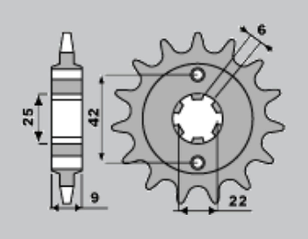 FRONT SPROCKET 276 15 HONDA CB250N 81-83 (JTF276.15)