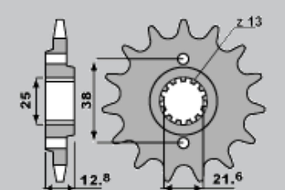 FRONT SPROCKET 511 14 KAWASAKI KLR 650 87-14 (A4250511140)