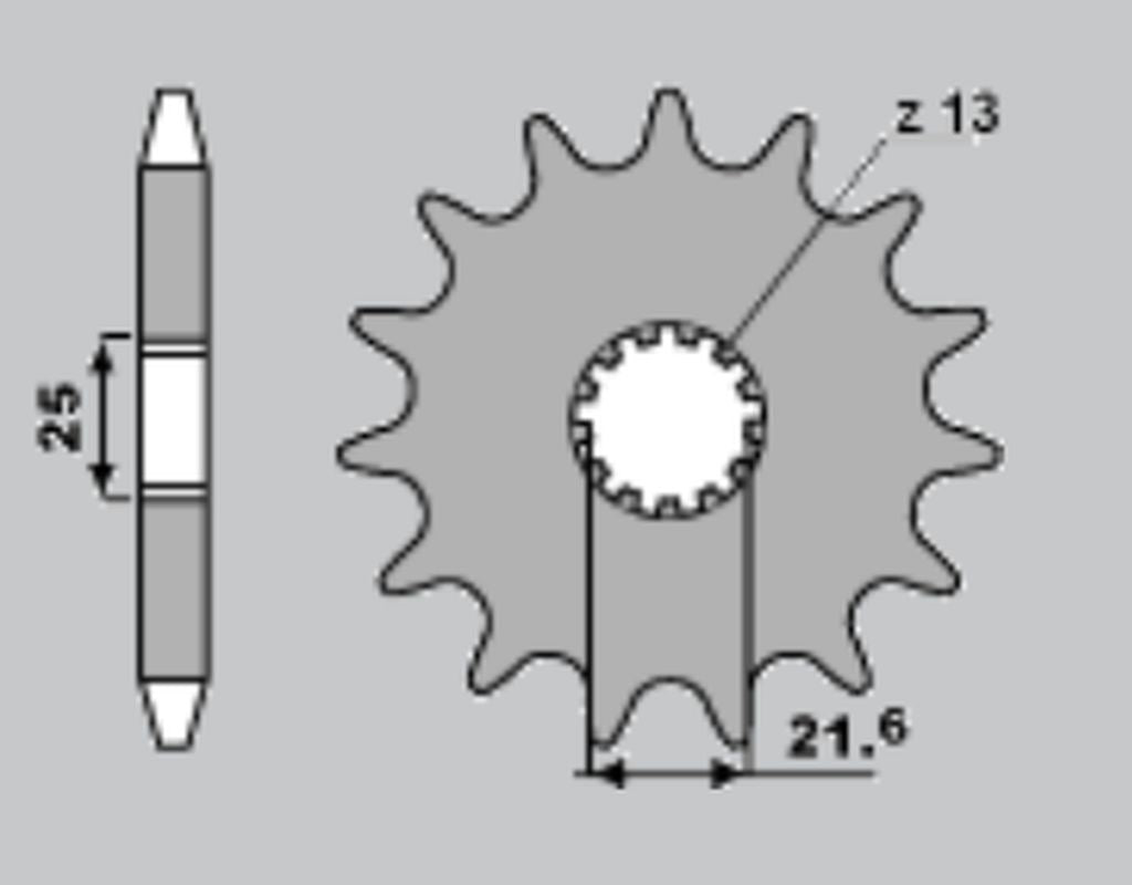 FRONT SPROCKET 518 15 SUZUKI GS 750/1000, GSX 1100 E/EF/ES, KAWASAKI (JTF518.15)