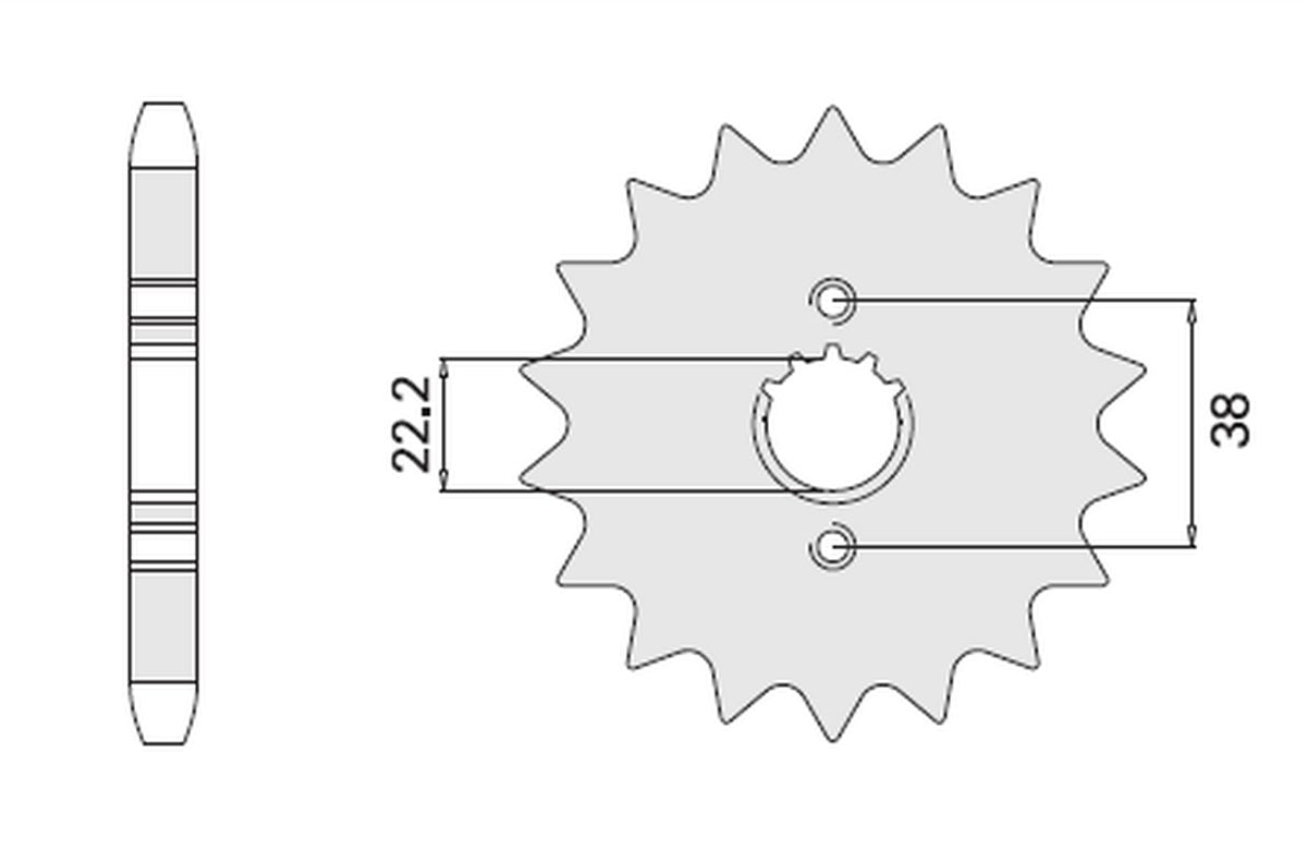 FRONT SPROCKET 728 14 CAGIVA ELEFANT 750 87-89