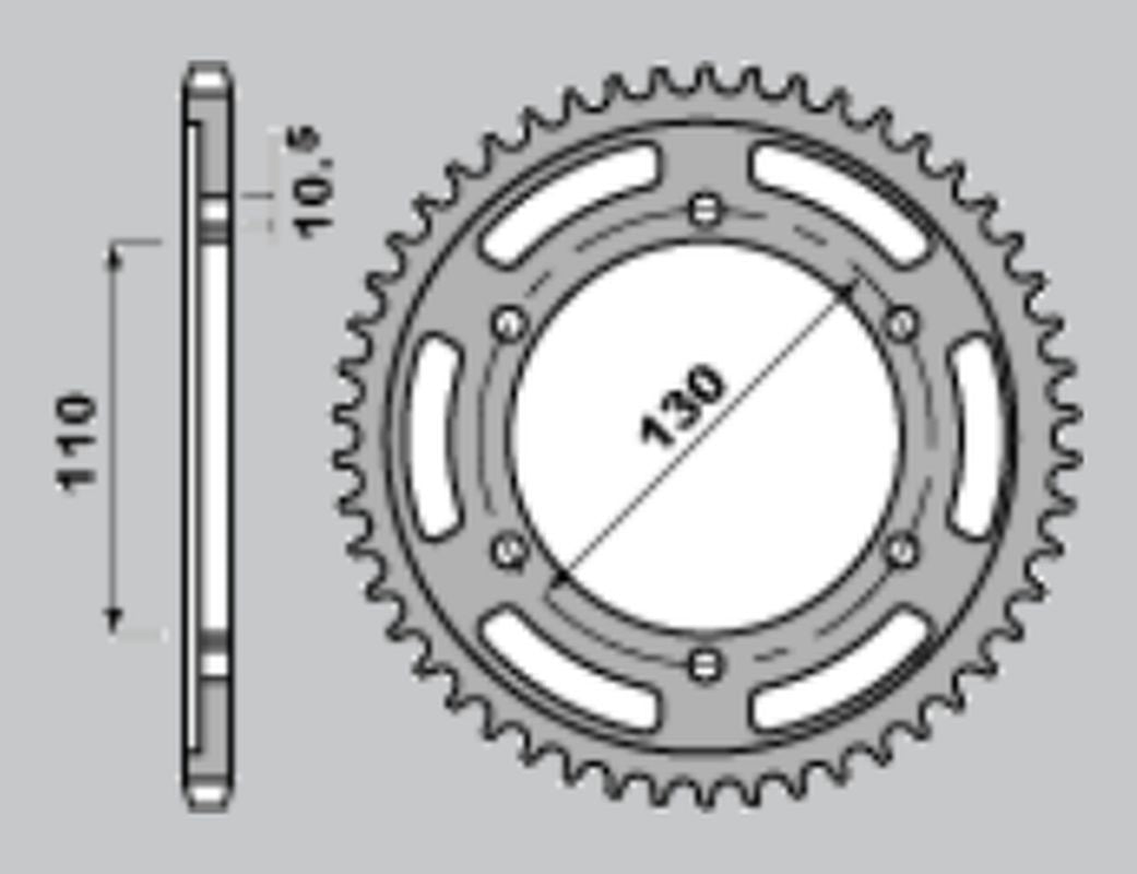 REAR SPROCKET 241 42 SUZUKI GSXR1000 09-15 (JTR479.42)