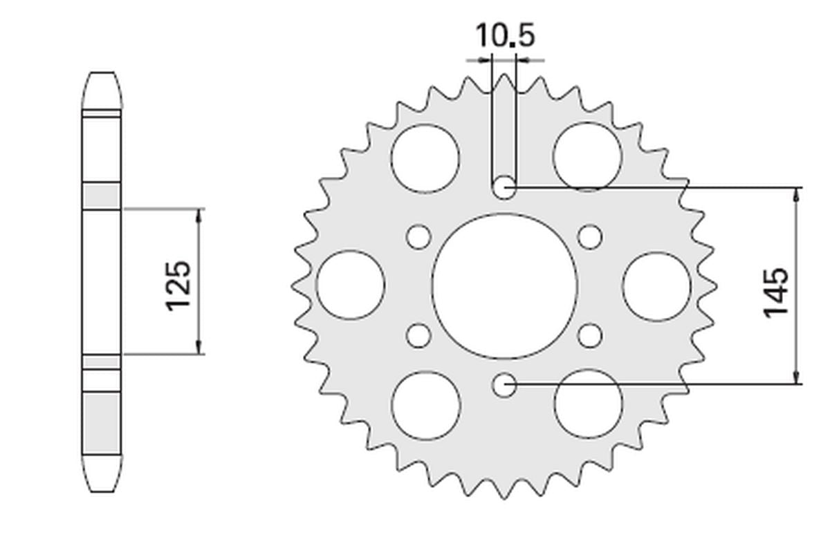 REAR SPROCKET 866 47 YAMAHA MT 03