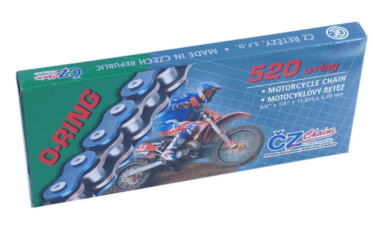 DRIVE CHAIN 520 RDO (114 LINKS) O-RING UP TO 450CC (33.8KN) (MUD REJECT HOLES) + RIVET