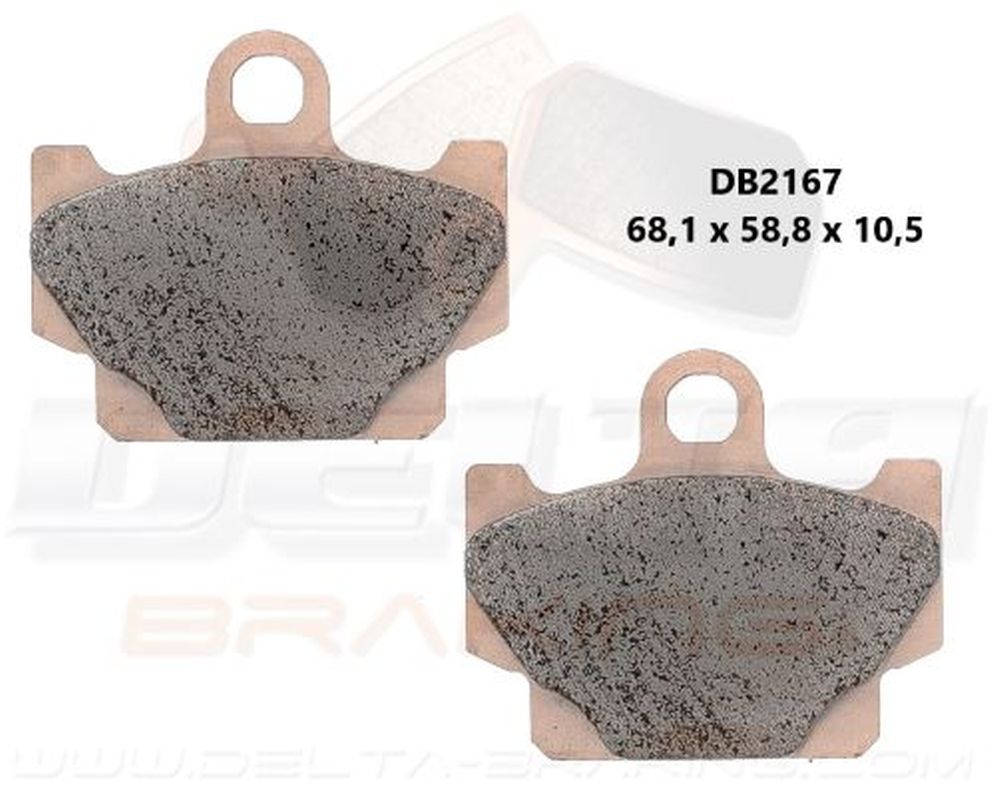 BRAKE PADS FRONT KH81 - REPLACES DB2167MX-D AND DB2167QD-D YAMAHA XT 600 84-86, XJ 650/XJ 650 TURBO 82-83, XS 400 82, SR 250 96-00, SR 125 92-96, XV 250 VIRAGO 89-94, RD 125 82-84