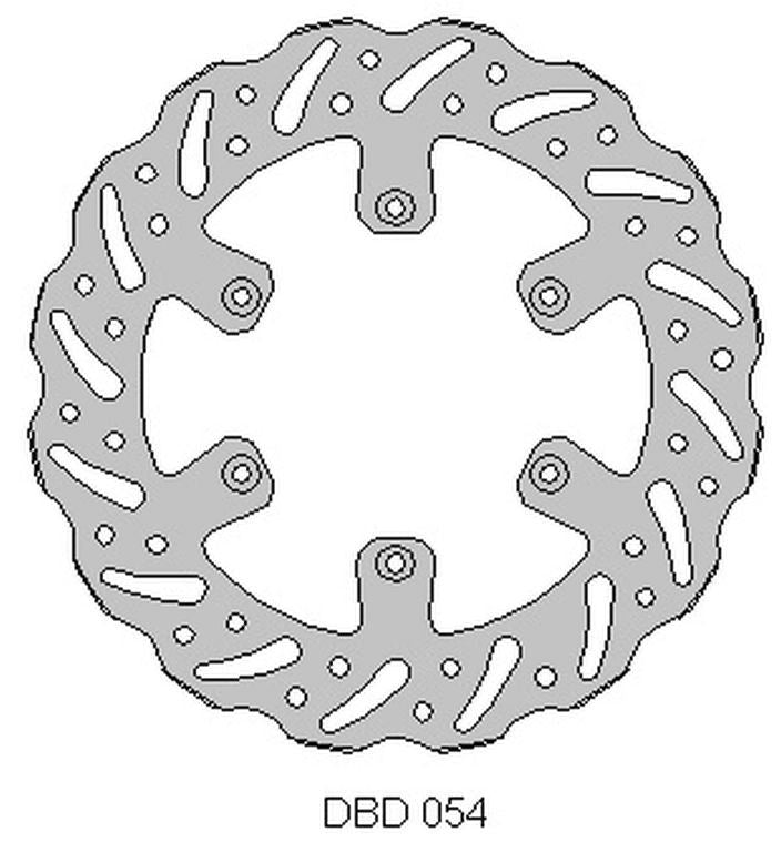 BRAKE DISC FRONT GAS-GAS 125/200/250/300/450 95-21, WAVE (260X108.2X4MM) (6X6.5MM) (NG731)