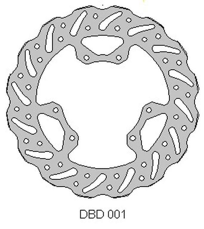 BRAKE DISC FRONT HONDA CRF 450 02-14, CRF 250 04-14, CR 125 95-07, 250 95-01 WAVE (240X101X3MM) (6X6.5MM) (NG066)