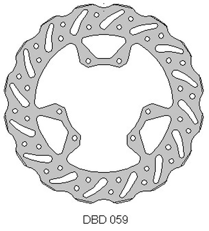 BRAKE DISC FRONT HONDA CRF 450 15-21, CRF 250 15-21, WAVE (260X101.2X4MM) (6X6.5MM) (NG1486)