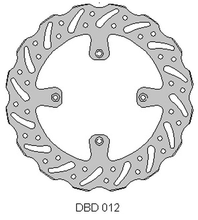 BRAKE DISC FRONT KAWASAKI KX 250 89-02, KX 125 89-02, WAVE (250X100X3MM) (4X6.5MM) (NG1761,NG137)