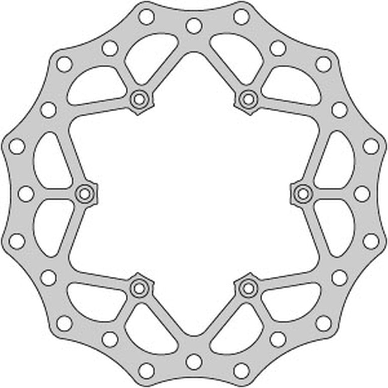 BRAKE DISC FRONT KTM 2T/4T 91-21, HUSABERG, HUSQVARNA, GAS-GAS 21, WAVE ULTRA LIGHT (260X126.5X3MM) (6X6.5MM) (NG140)