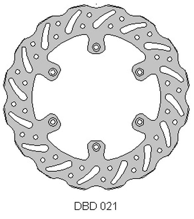 BRAKE DISC FRONT SUZUKI RM 125 88-10, RM 250 88-10, DRZ 250 01-07, YAMAHA YZ 125 01-16, YZ/YZF/WR 250 01-16, WRF/YZF 426/450 02-16, WAVE (250X118X3MM) (6X6.5MM) (NG675,NG276)