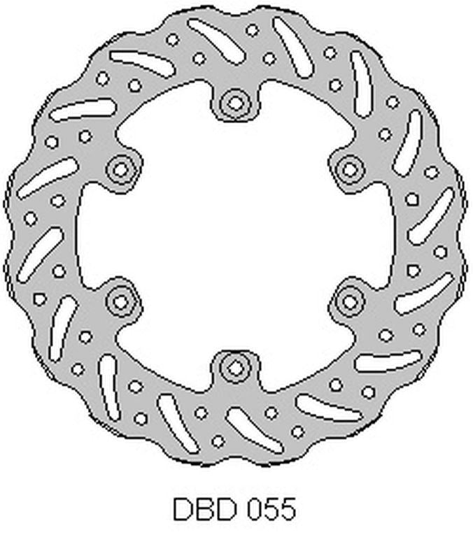 BRAKE DISC REAR GAS-GAS 125/200/250/300/450 95-21, WAVE (220X108.2X4MM) (6X6.5MM) (NG1057)