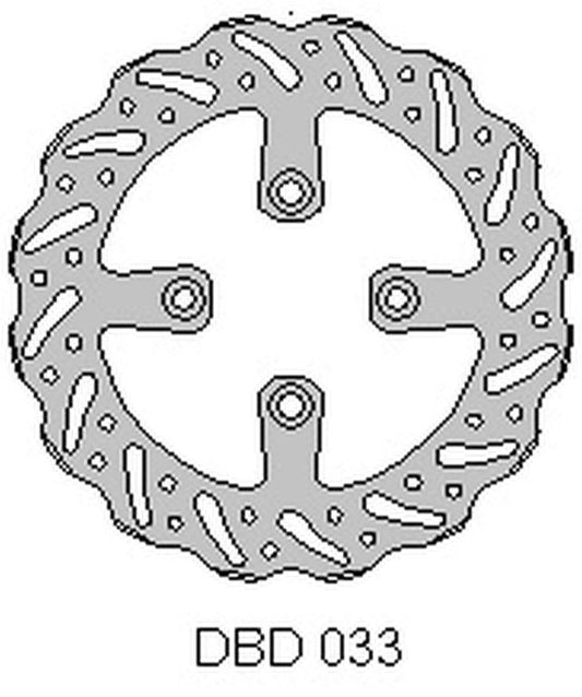 BRAKE DISC REAR GAS-GAS 65MC 21, KTM SX65 04-21, WAVE (160X45X3MM) (4X6.5MM) (NG1026)